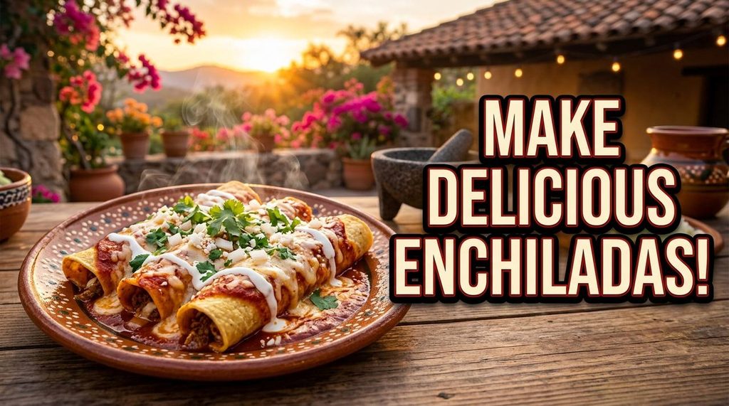 Sunlit Villa Beef & Cheese Enchiladas