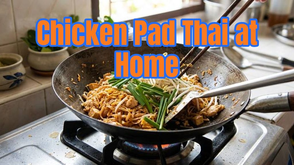 Making Traditional Chicken Pad Thai at Home