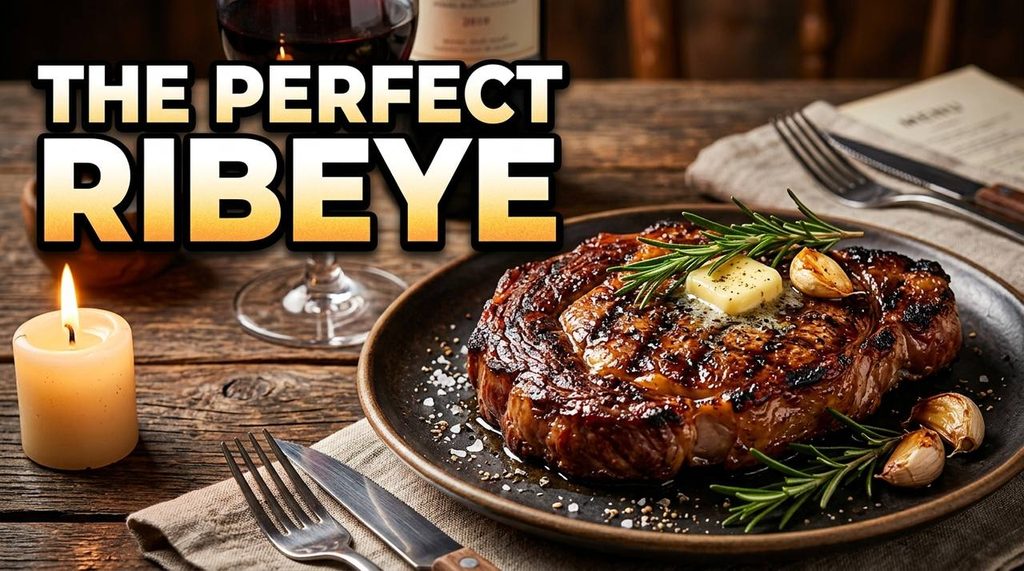 Butter-Garlic Ribeye by Skillet